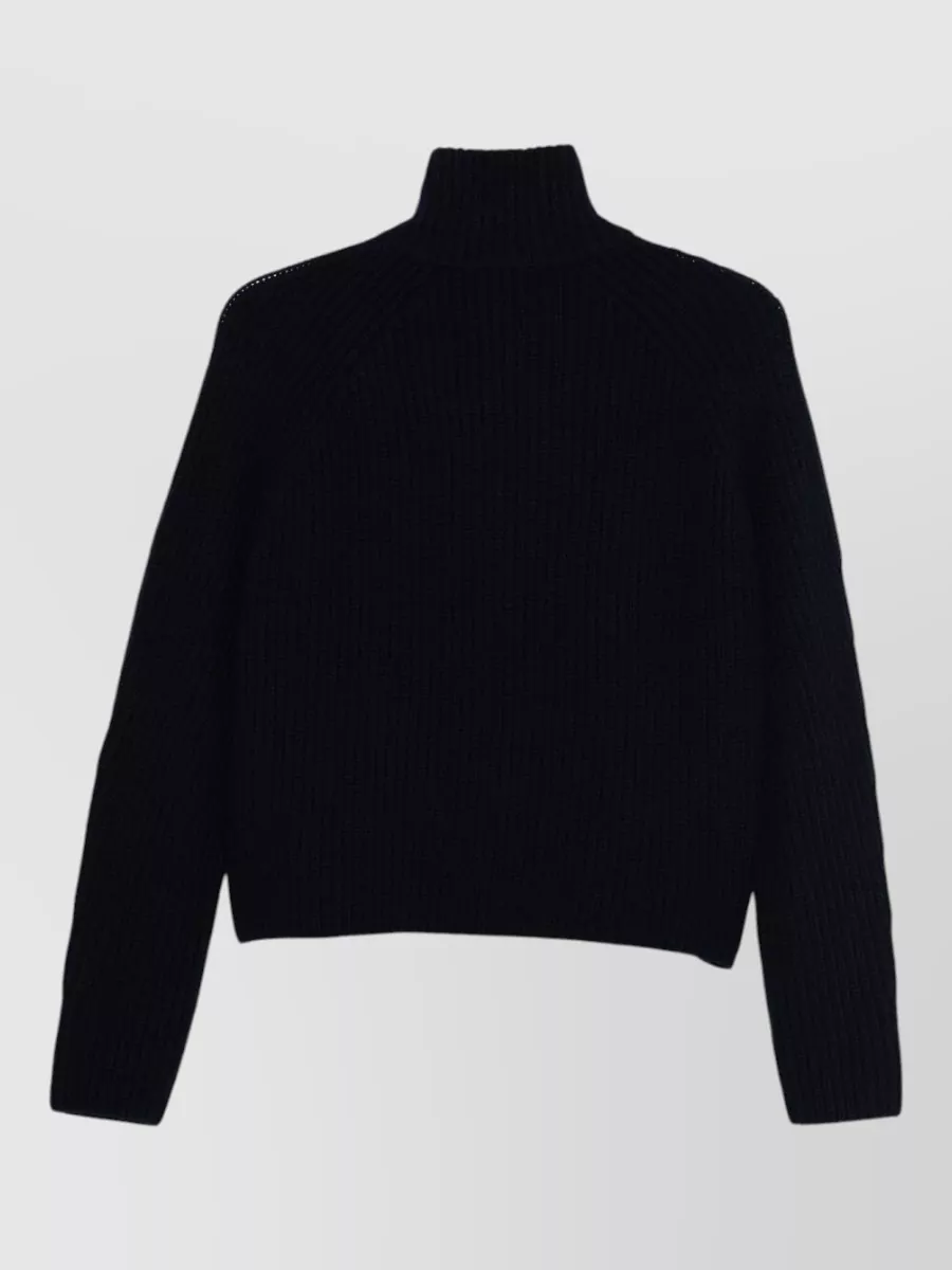 Lisa Yang Cashmere Ribbed Zip-Up Cardigan