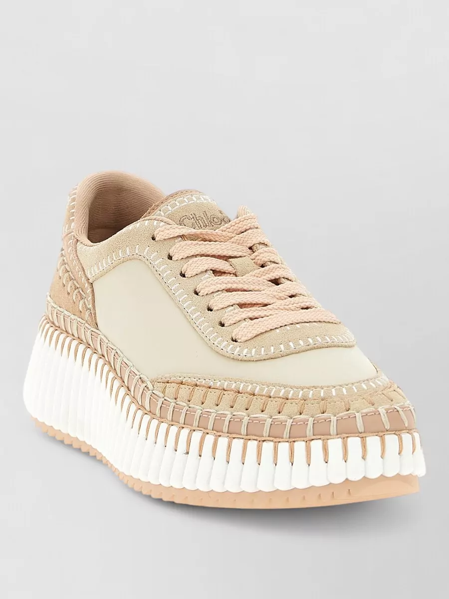 Chloé Leather Low-Top Sneakers