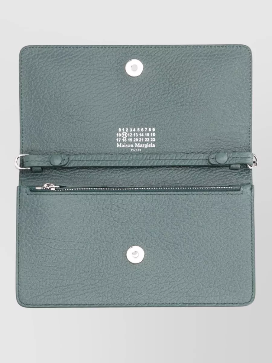 Maison Margiela Four Stitches Chain Strap Leather Wallet