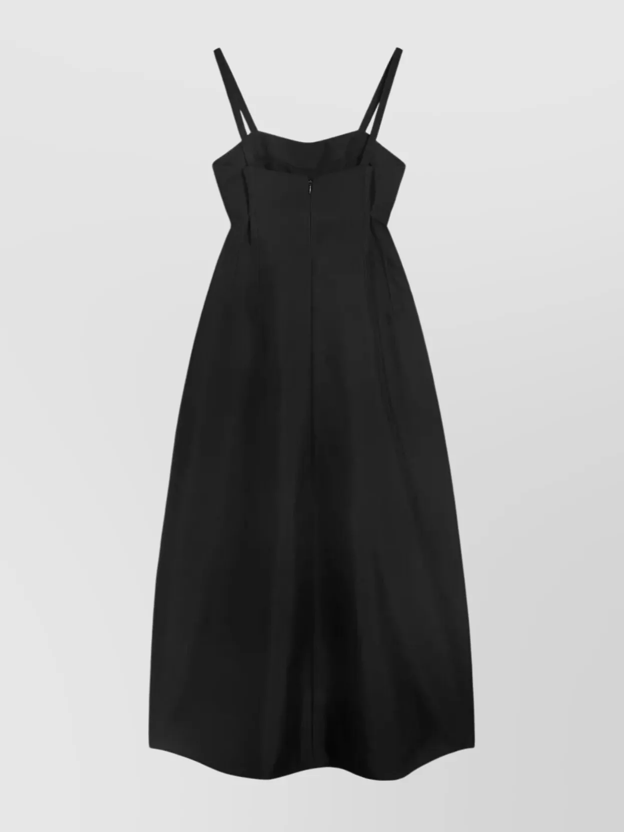 Jil Sander Sweetheart Neckline Fitted Bodice Flared Skirt Dress