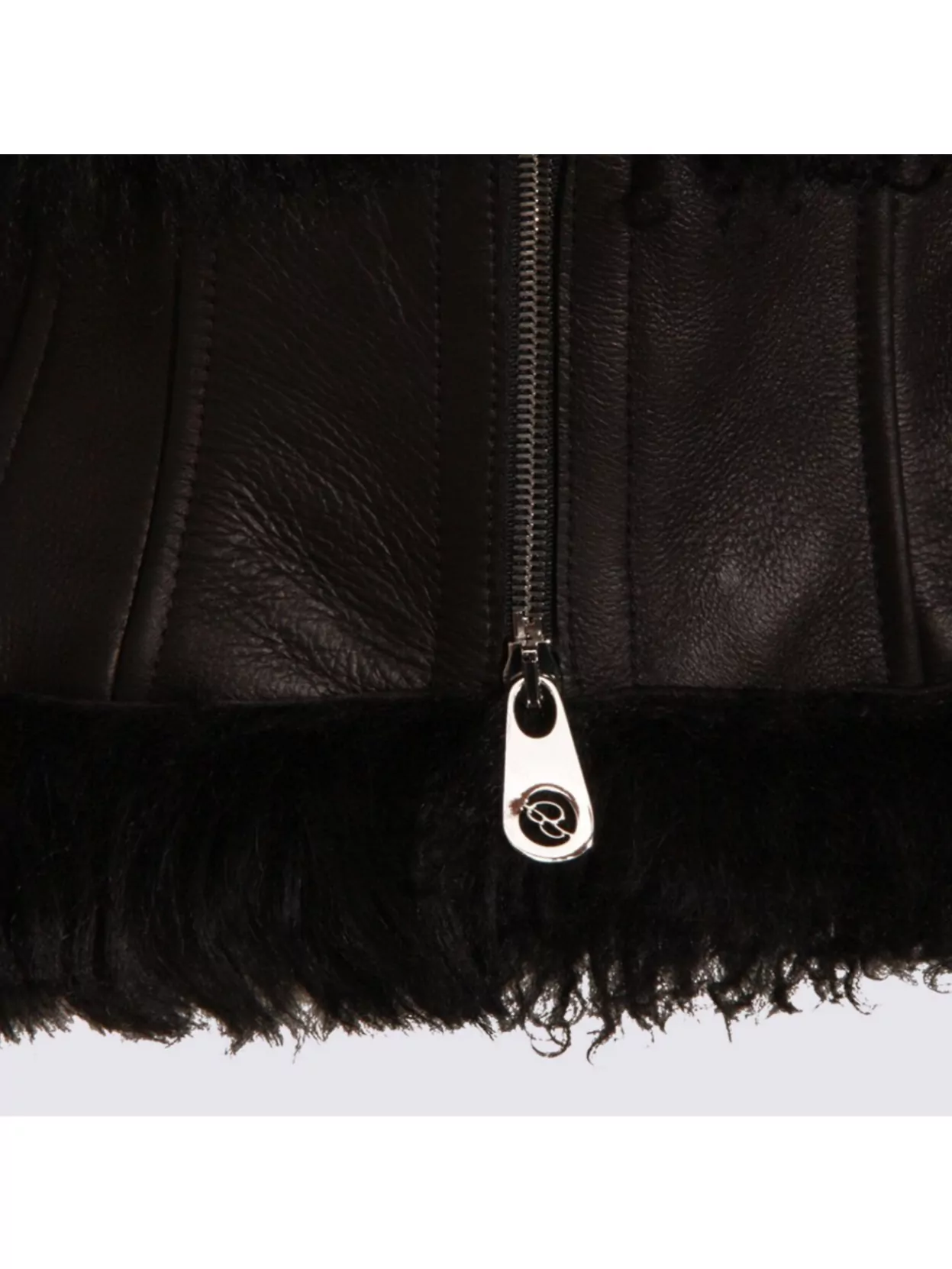 Blumarine Long-sleeved Hooded Cotton Jacket In Black