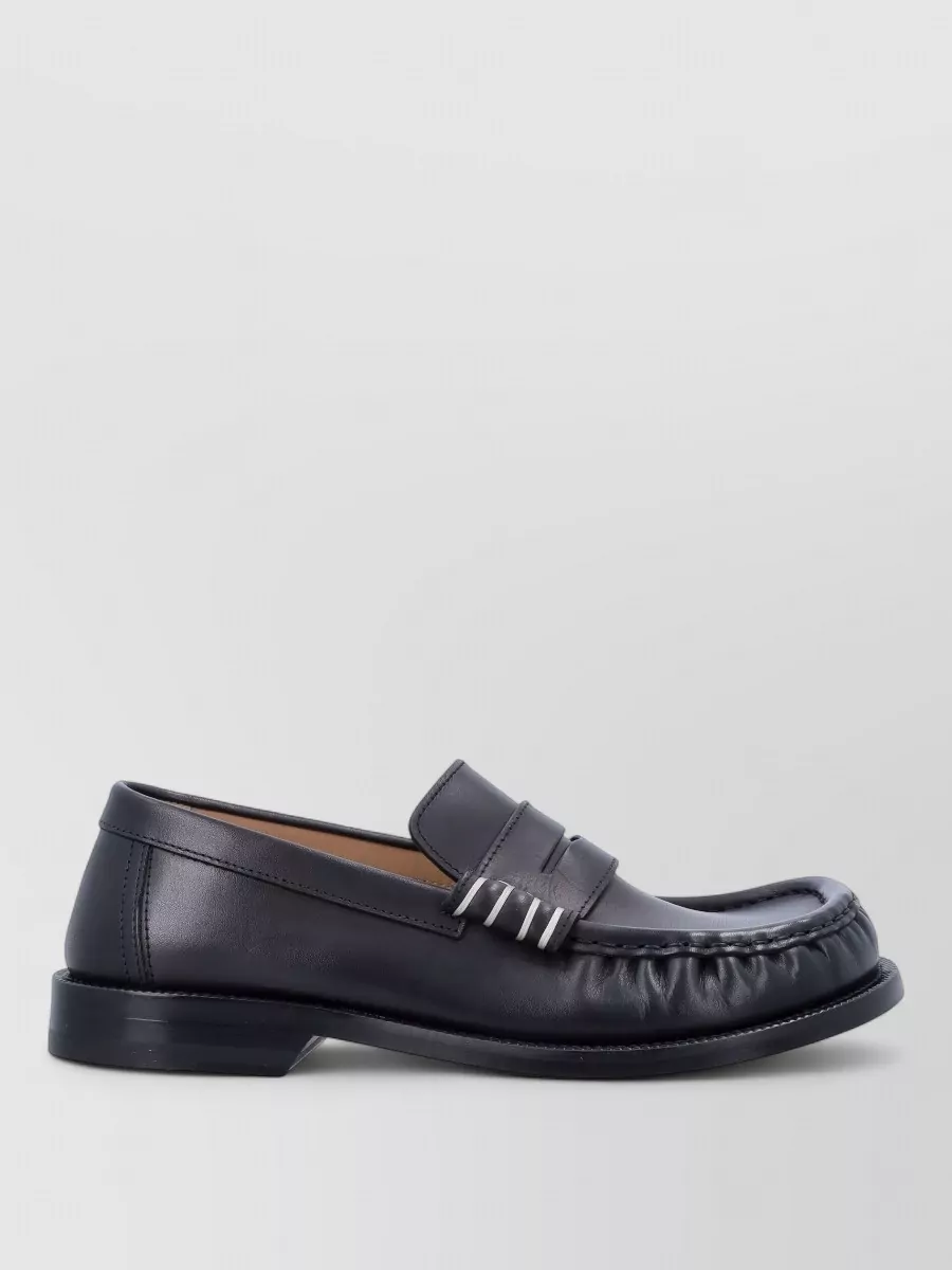 Jw Anderson Brogues With Round Toe And Penny Strap