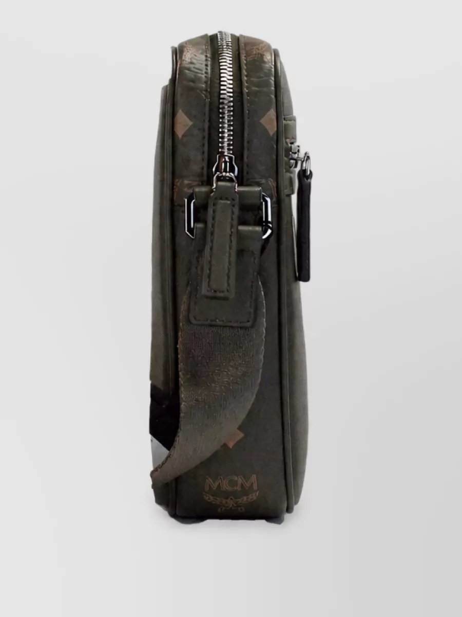 Mcm Visetos Leather Belt Bag