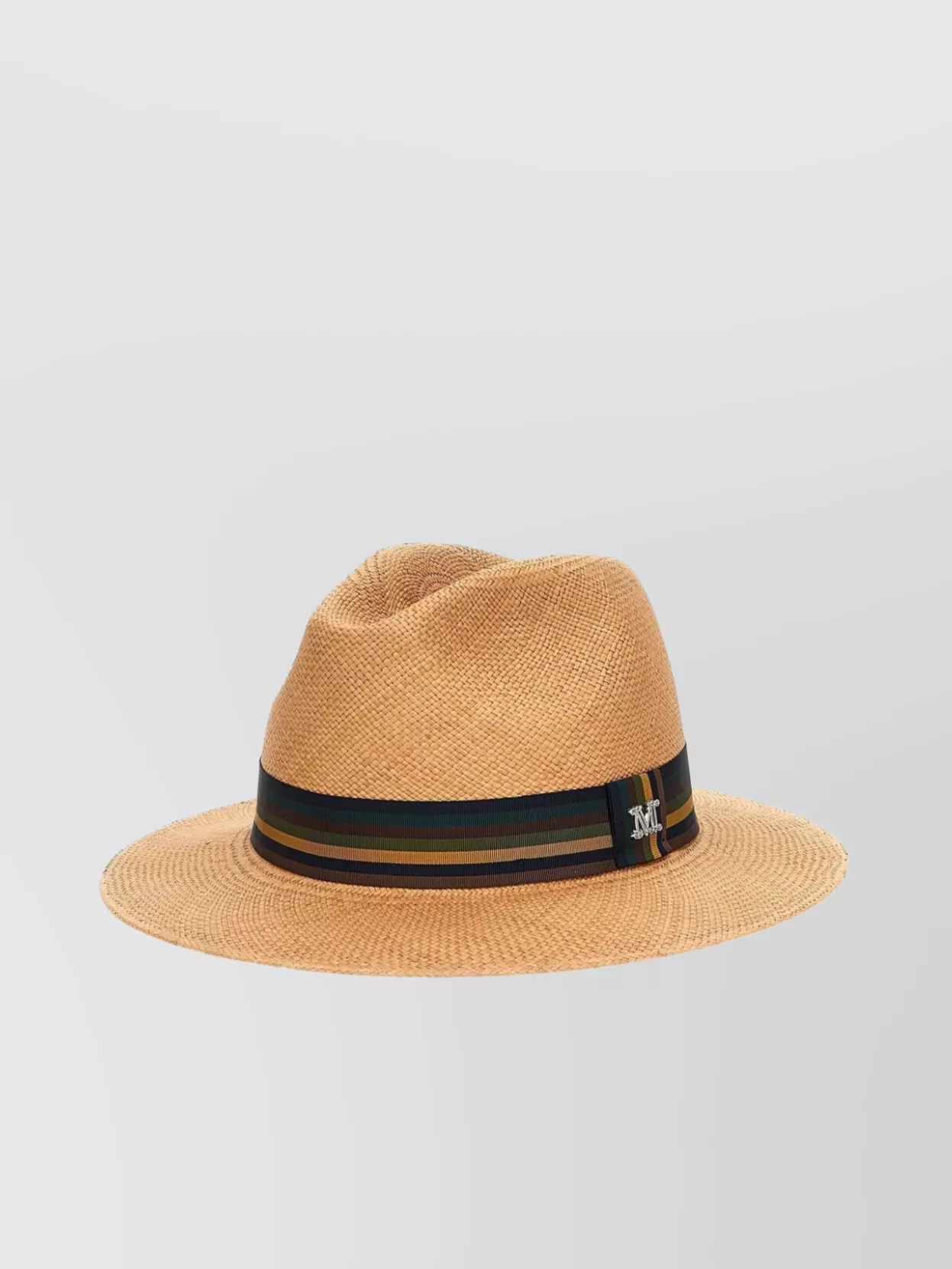 Max Mara 'Rodesia' Wide Brim Straw Hat With Ribbon Band