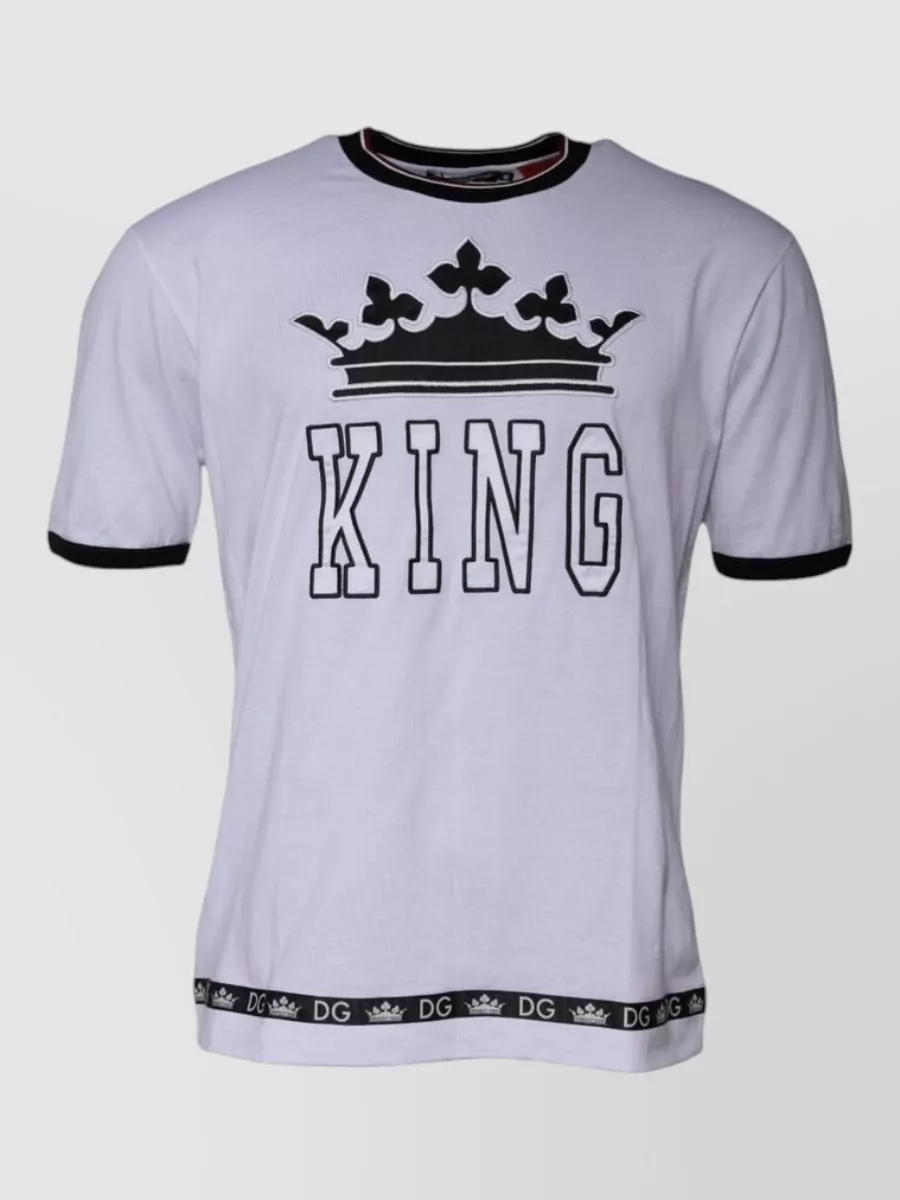 Dolce&Gabbana cotton crew neck short sleeve t-shirt
