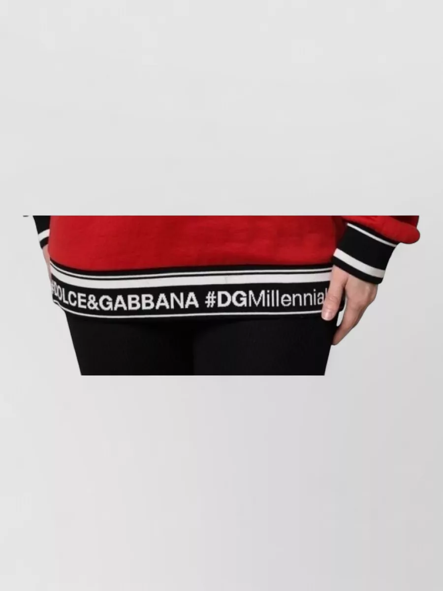 Dolce&Gabbana Cotton sequined sweatshirt