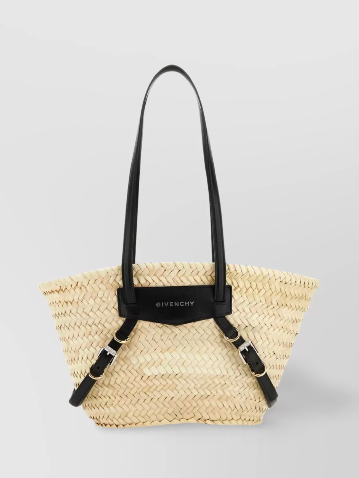 Shop Givenchy Small Woven Shopper Bag In Pastel