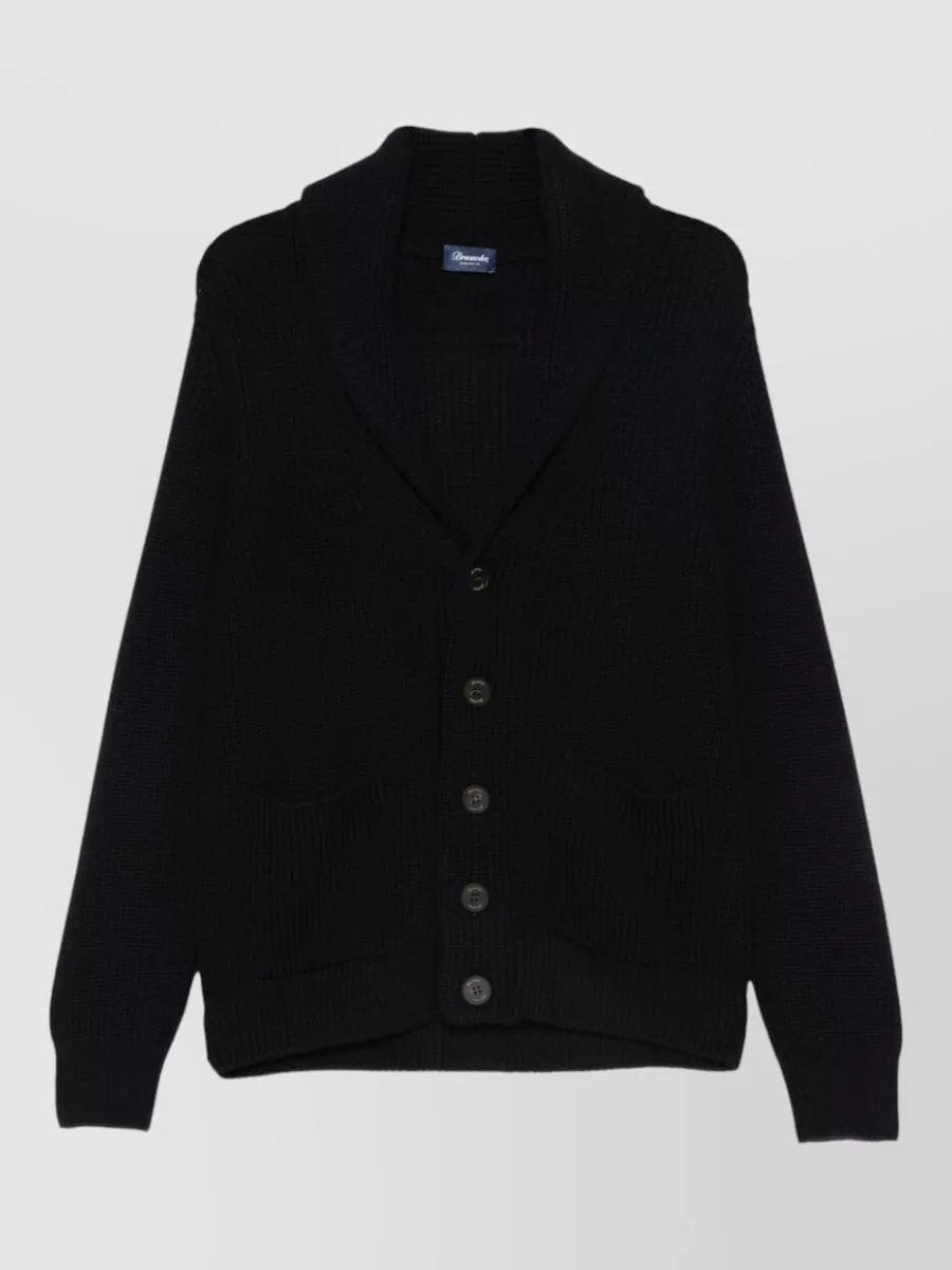 Drumohr merino wool crewneck jacket