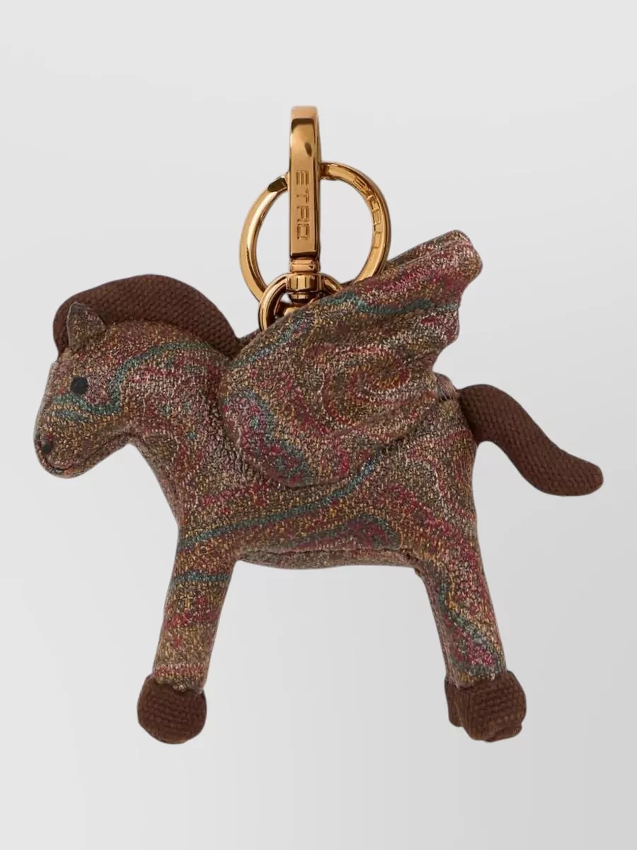 Etro paisley jacquard keyring