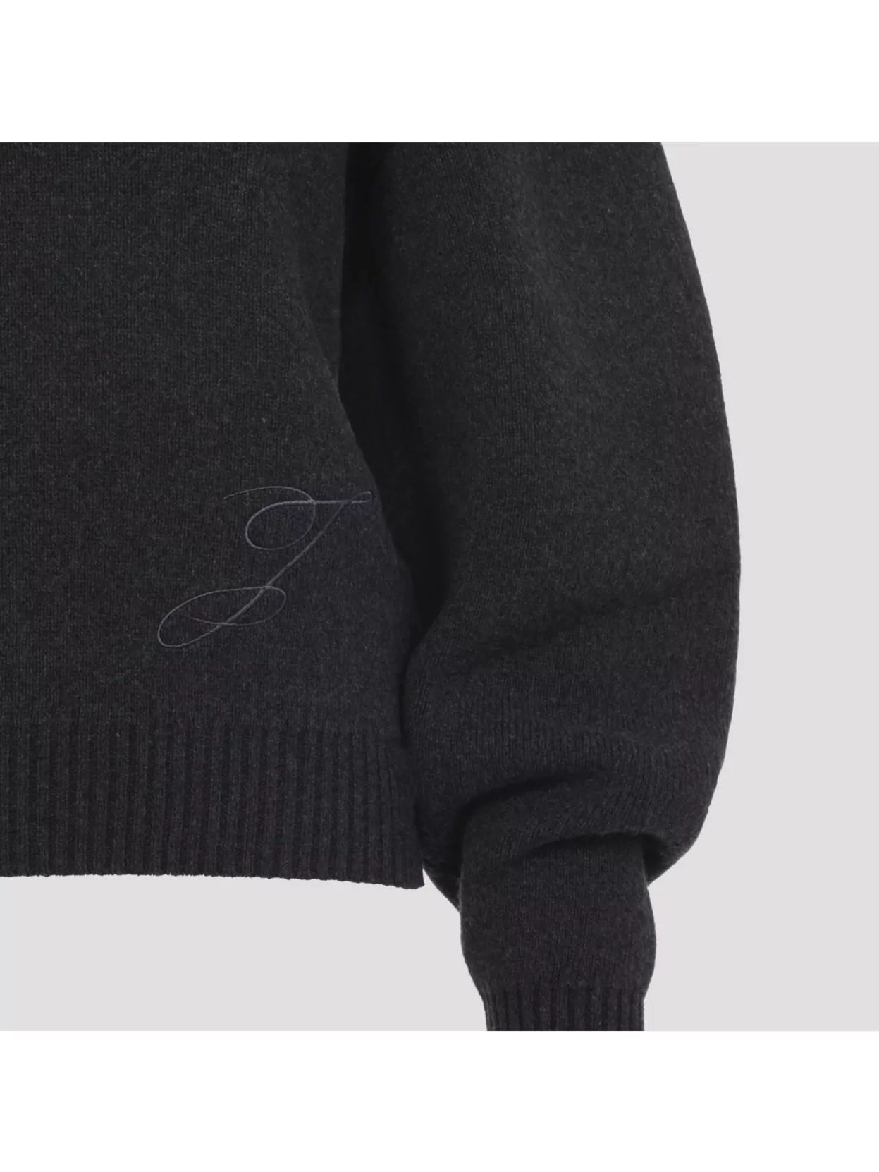 Jacquemus La Maille Pallone In Wool In Black