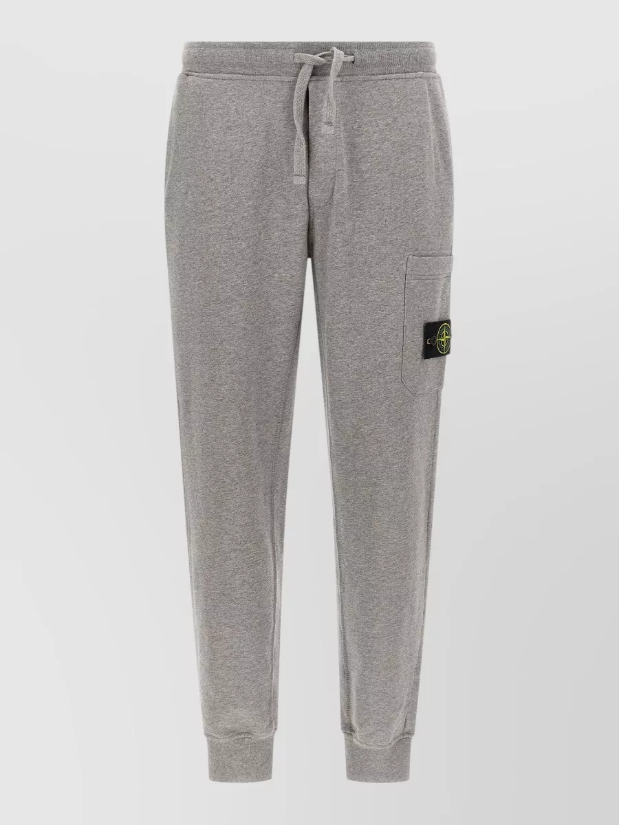 Stone Island Tapered cotton track pants