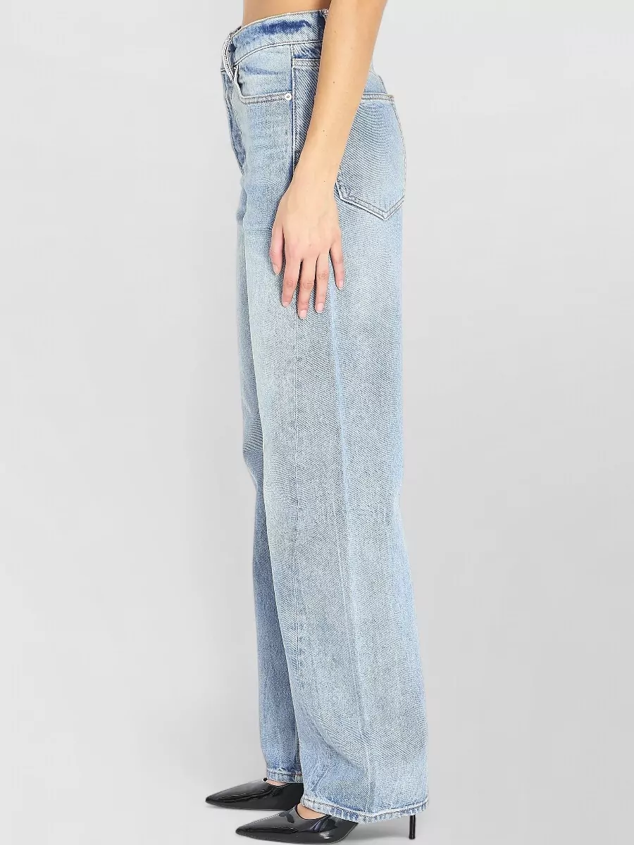Alexander Wang Mid Rise Relaxed Fit Denim Trousers