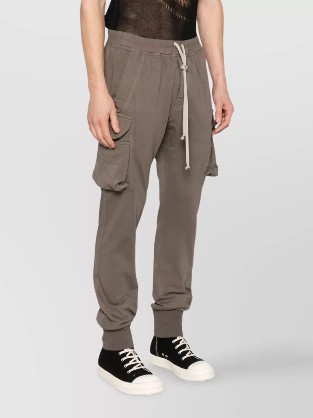 Rick Owens Drkshdw Cargo Pocket Ribbed Cuff Trousers