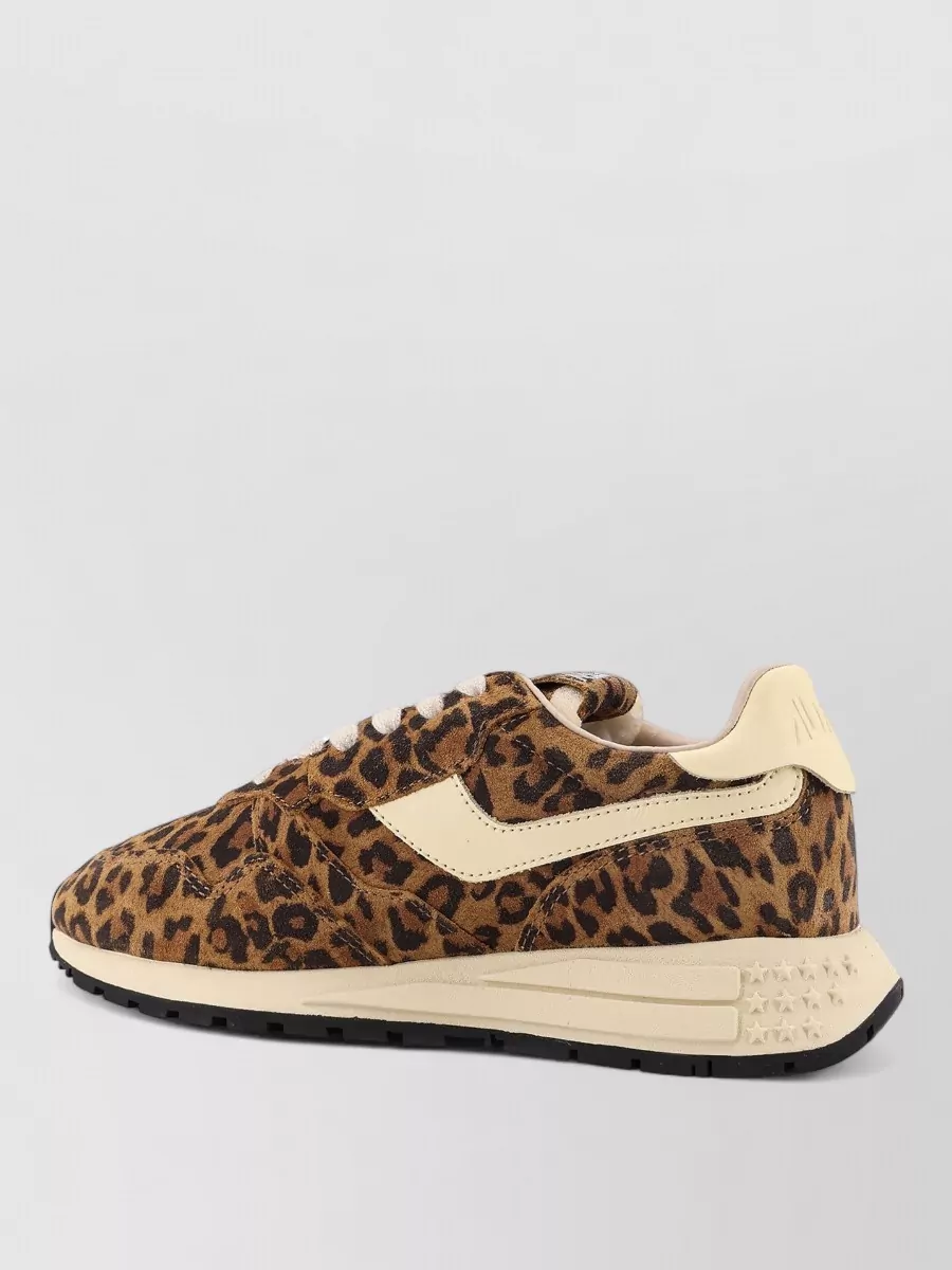 Autry Reelwind Low Sneakers Suede Animal Motif