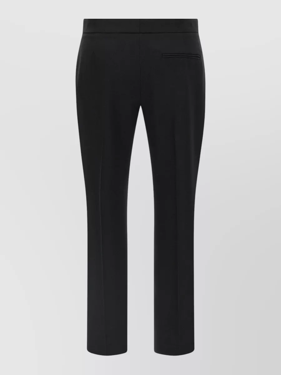 Mc Queen Wool Straight-Leg Tailored Trousers