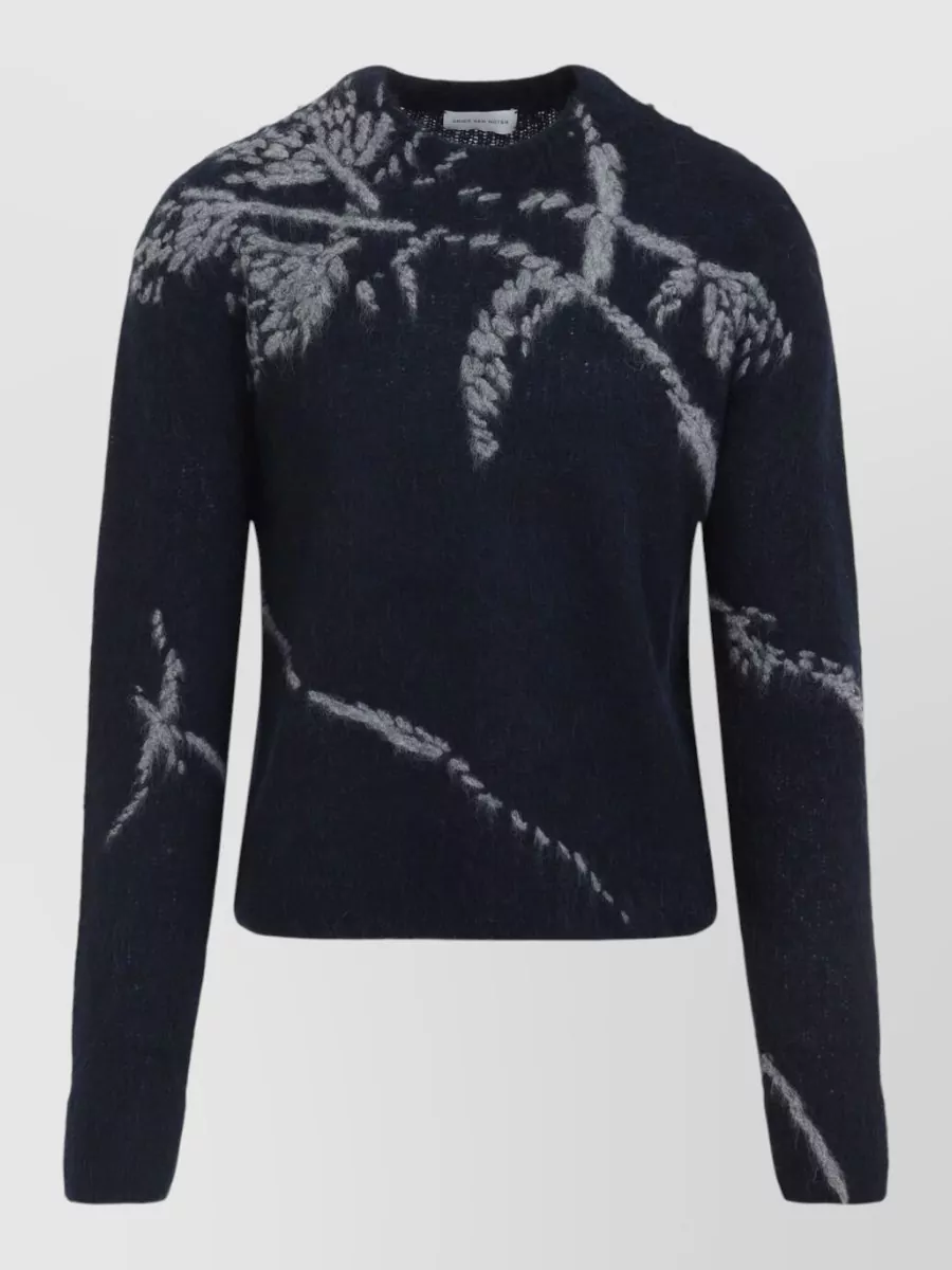 Dries Van Noten floral-print wool jumper