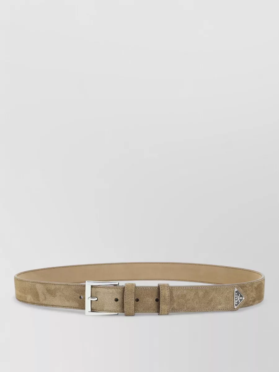 Prada suede leather belt
