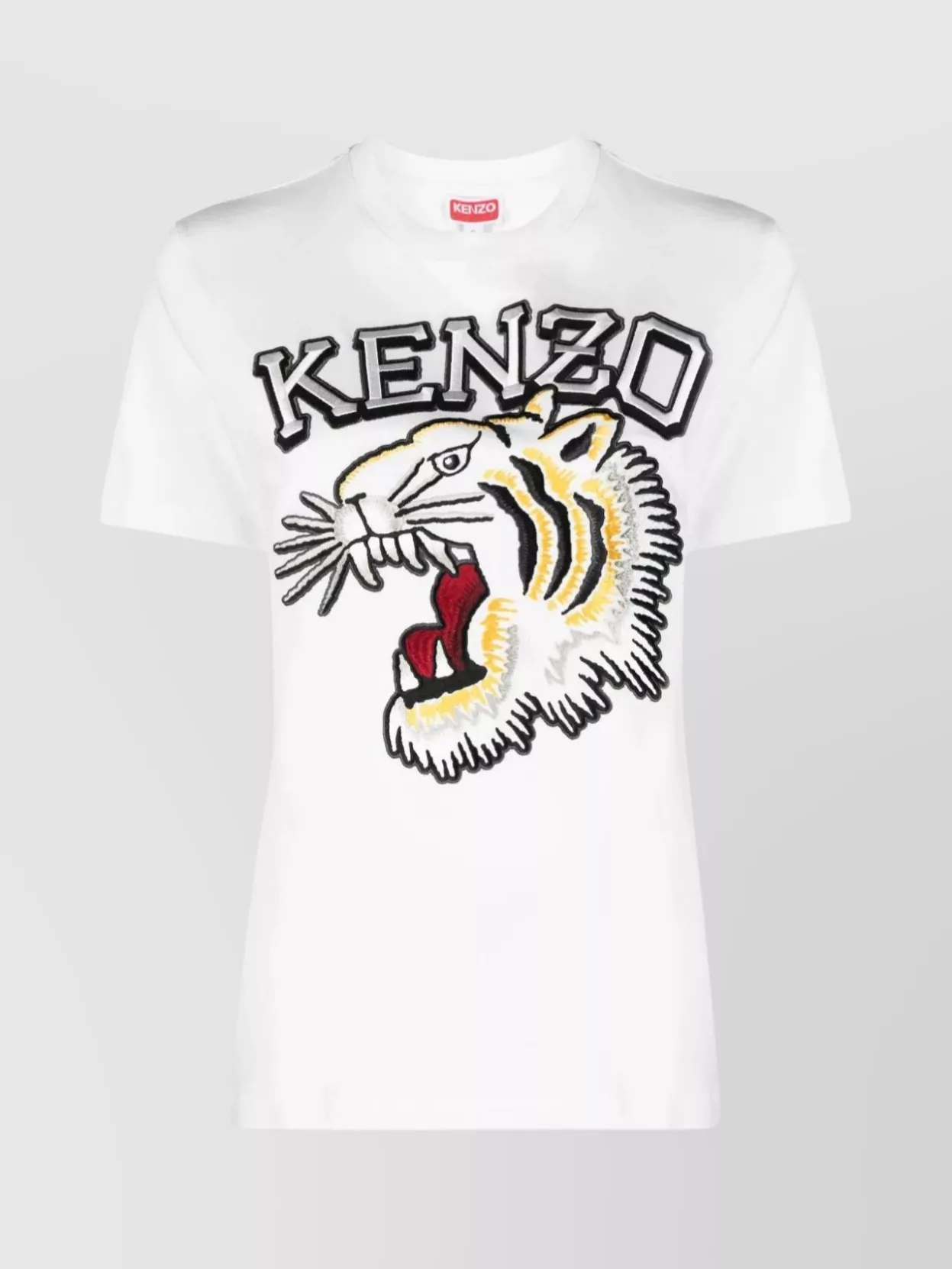 Shop Kenzo Emblematic Tiger Logo T-shirt In White