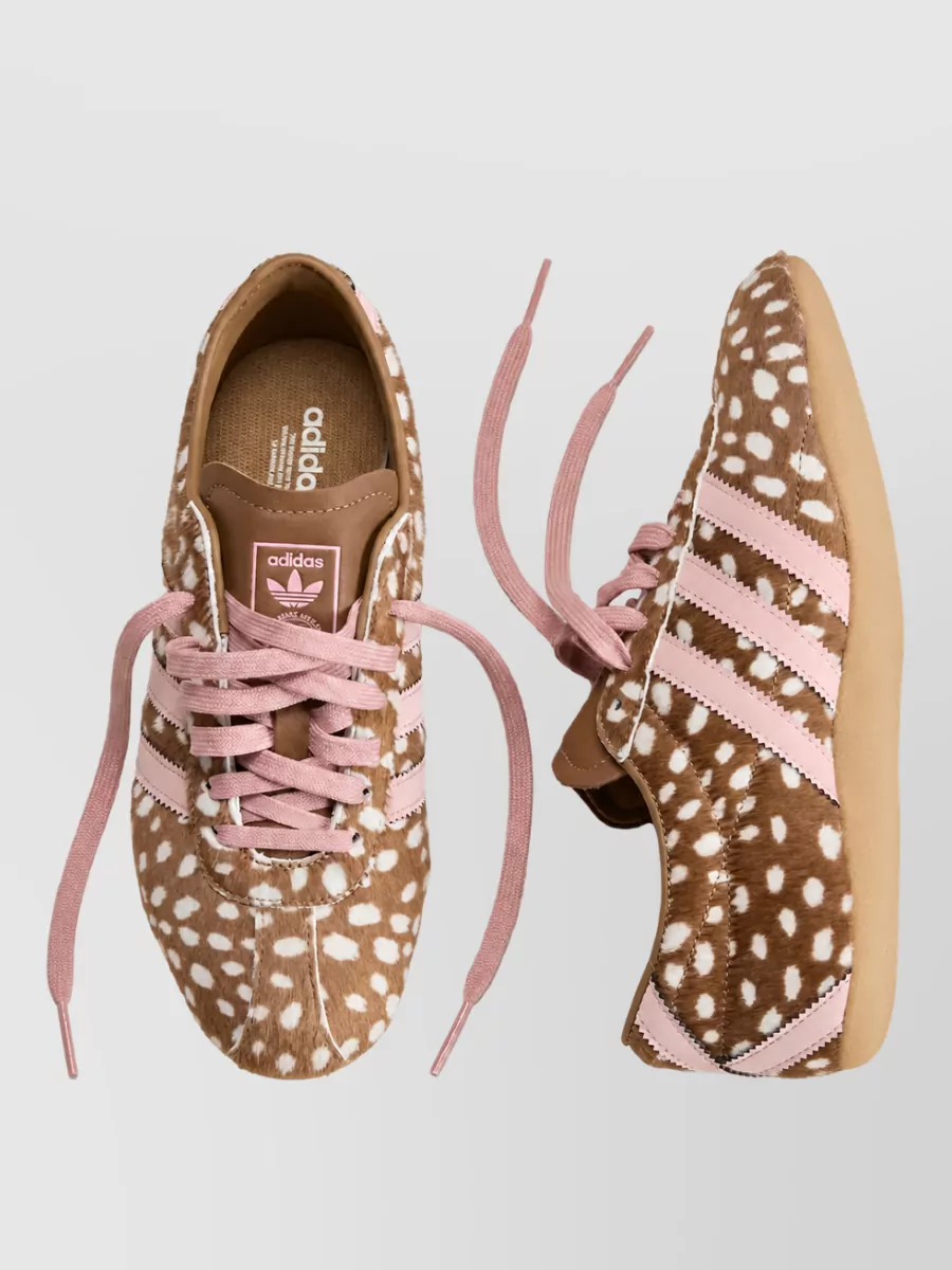 Adidas Leopard-Print Lace-Up Sneakers