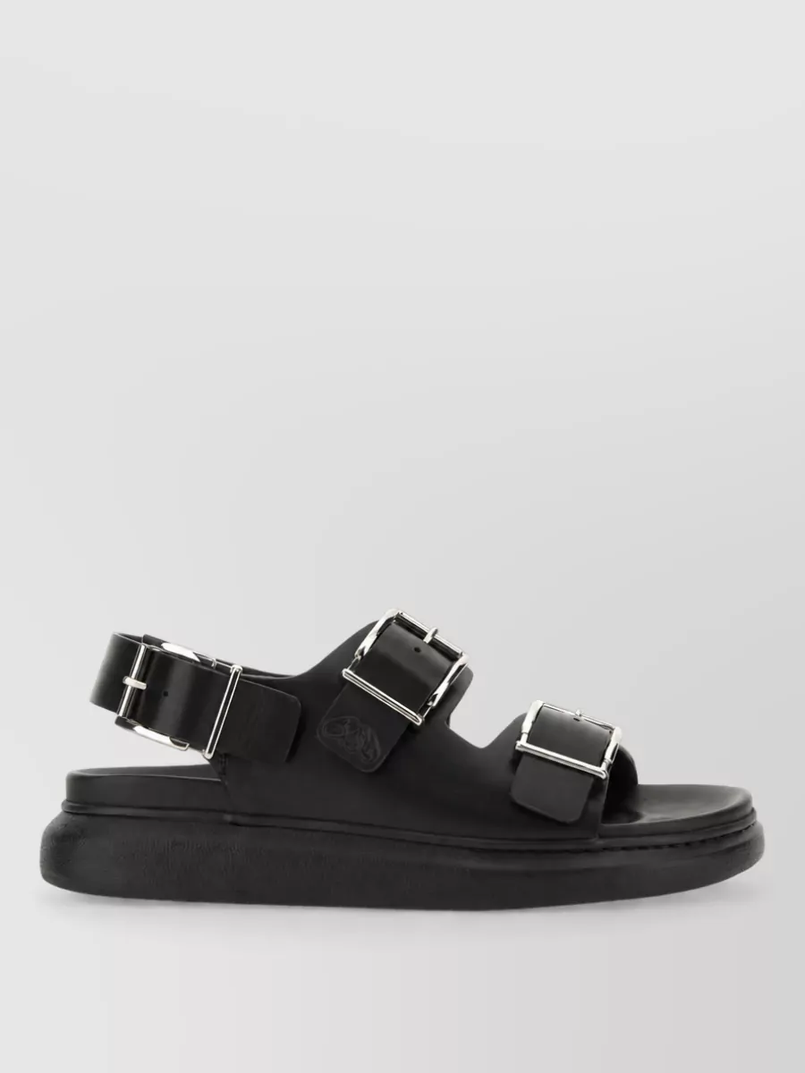 Alexander Mcqueen Leather Slides