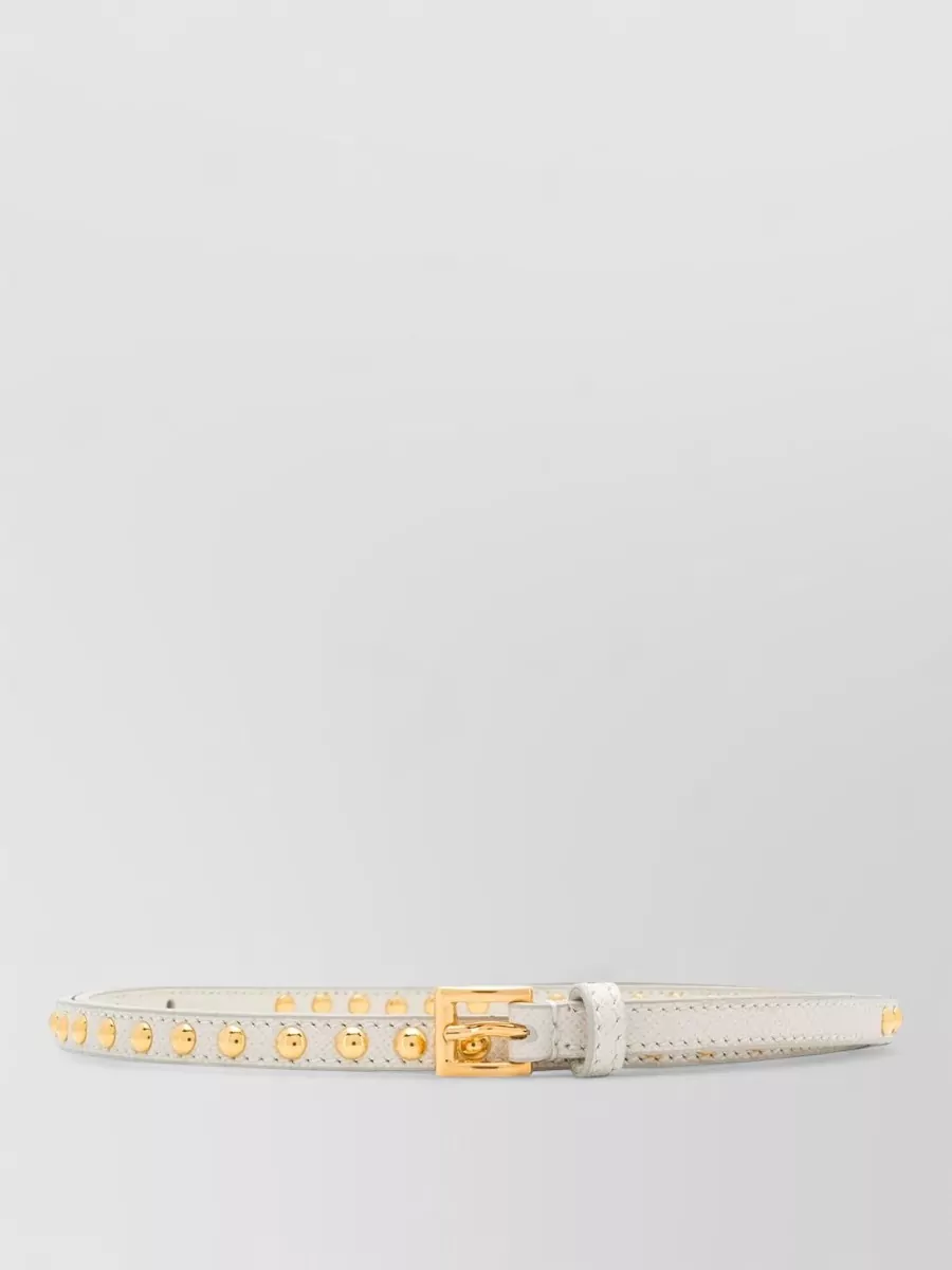 Prada studded leather belt
