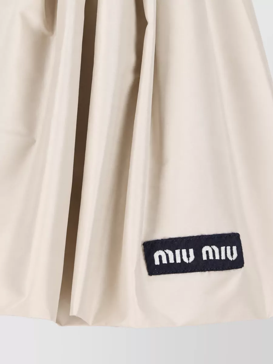 Miu Miu Recycled Polyester Mini Skirt