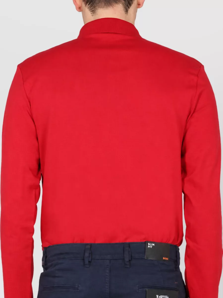 Boss Cotton Logo-Embroidered Polo Shirt
