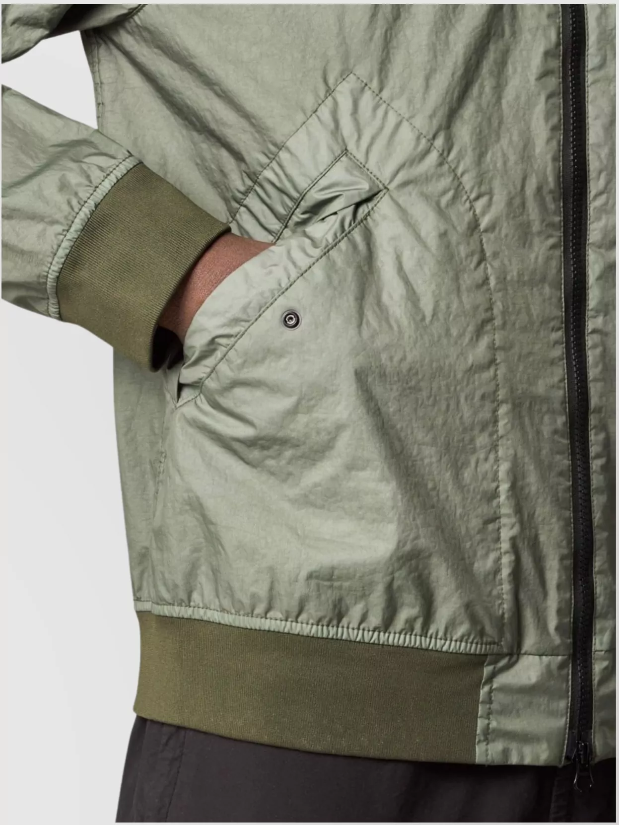 Stone Island 3L Tc Bomber Jacket With Patch Detail