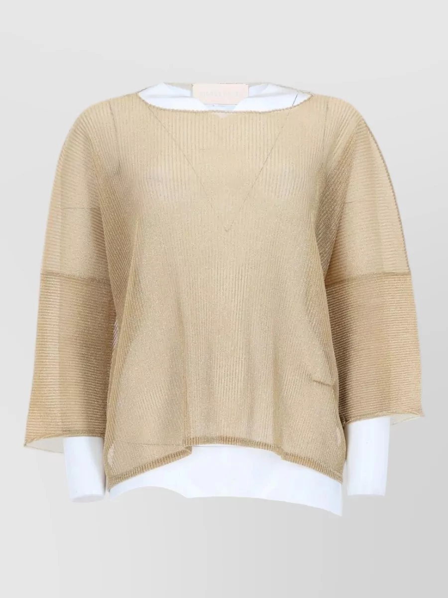 Circus Hotel ribbed knitted top