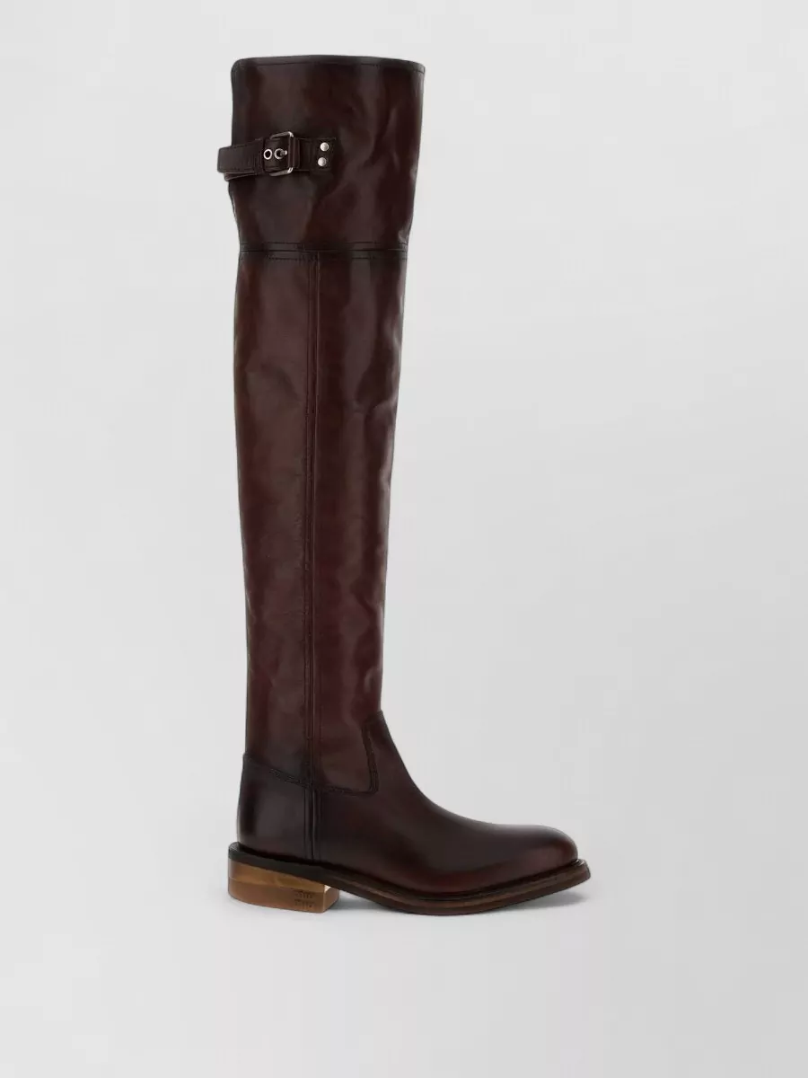 Miu Miu leather ankle boots