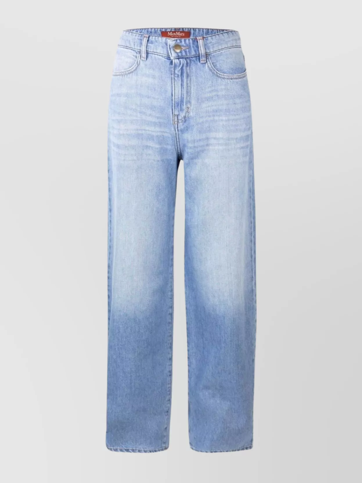 Max Mara Denim Cotton Jeans Trousers In Blue