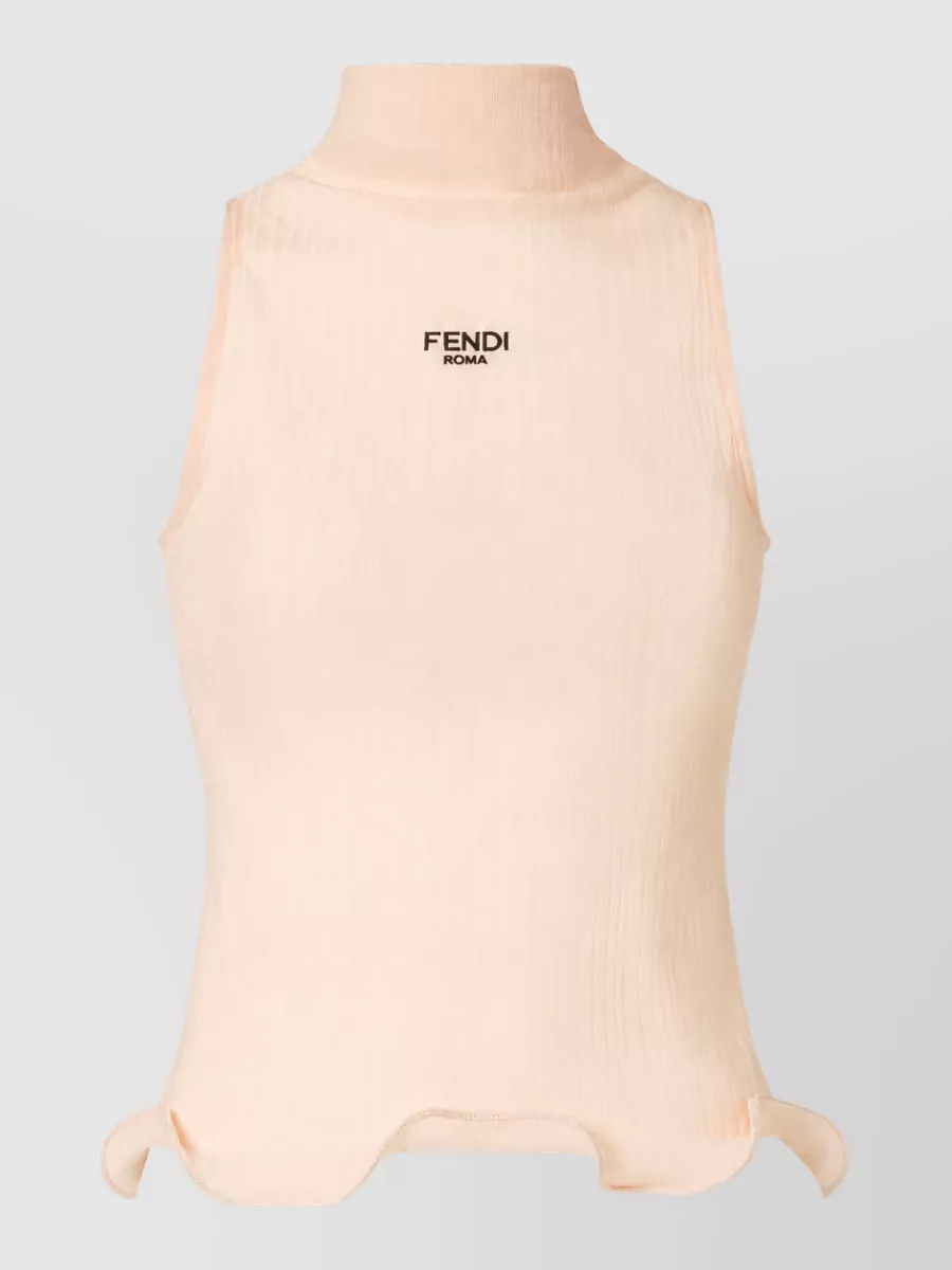 Fendi Wool Logo Knitted Top
