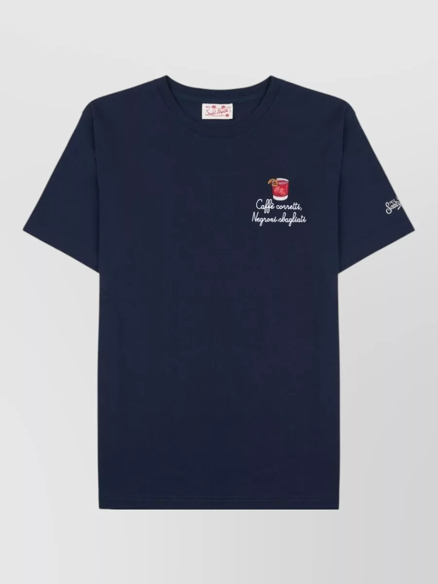 Mc2 Saint Barth Embroidered cotton t-shirt