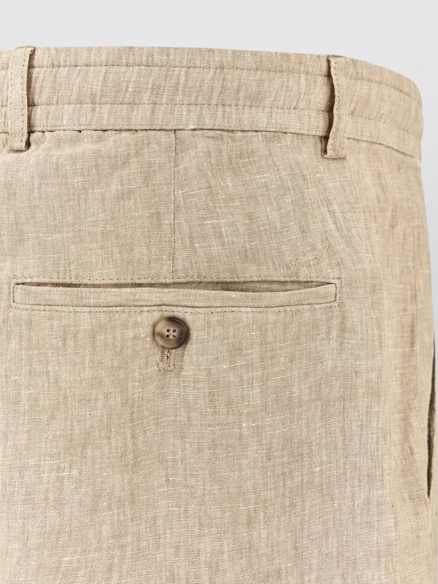 Paul & Shark Straight Leg Trousers Belt Loops Side Pockets