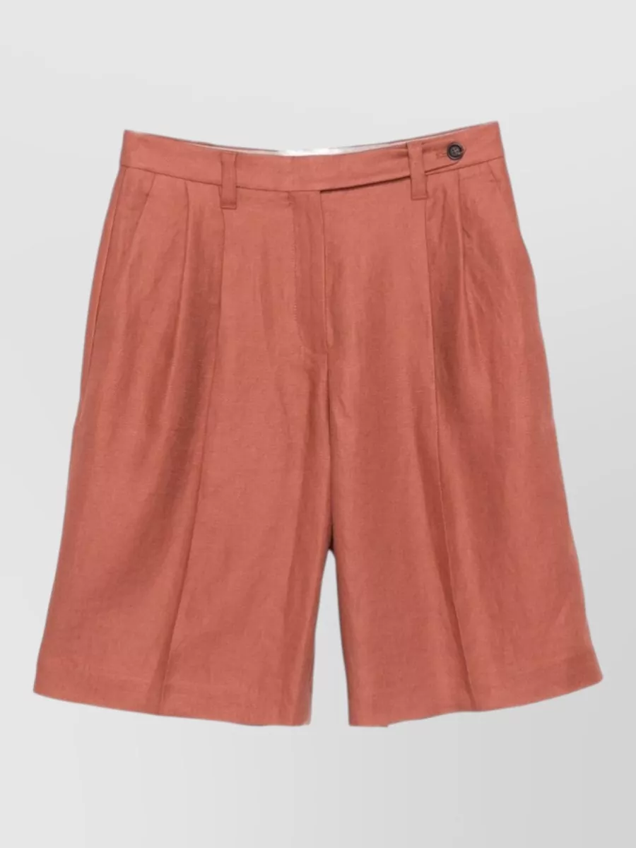 Brunello Cucinelli linen tailored bermuda shorts