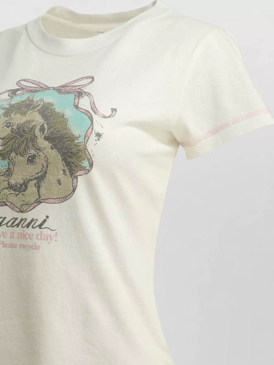 Ganni Crew-Neck T-Shirt