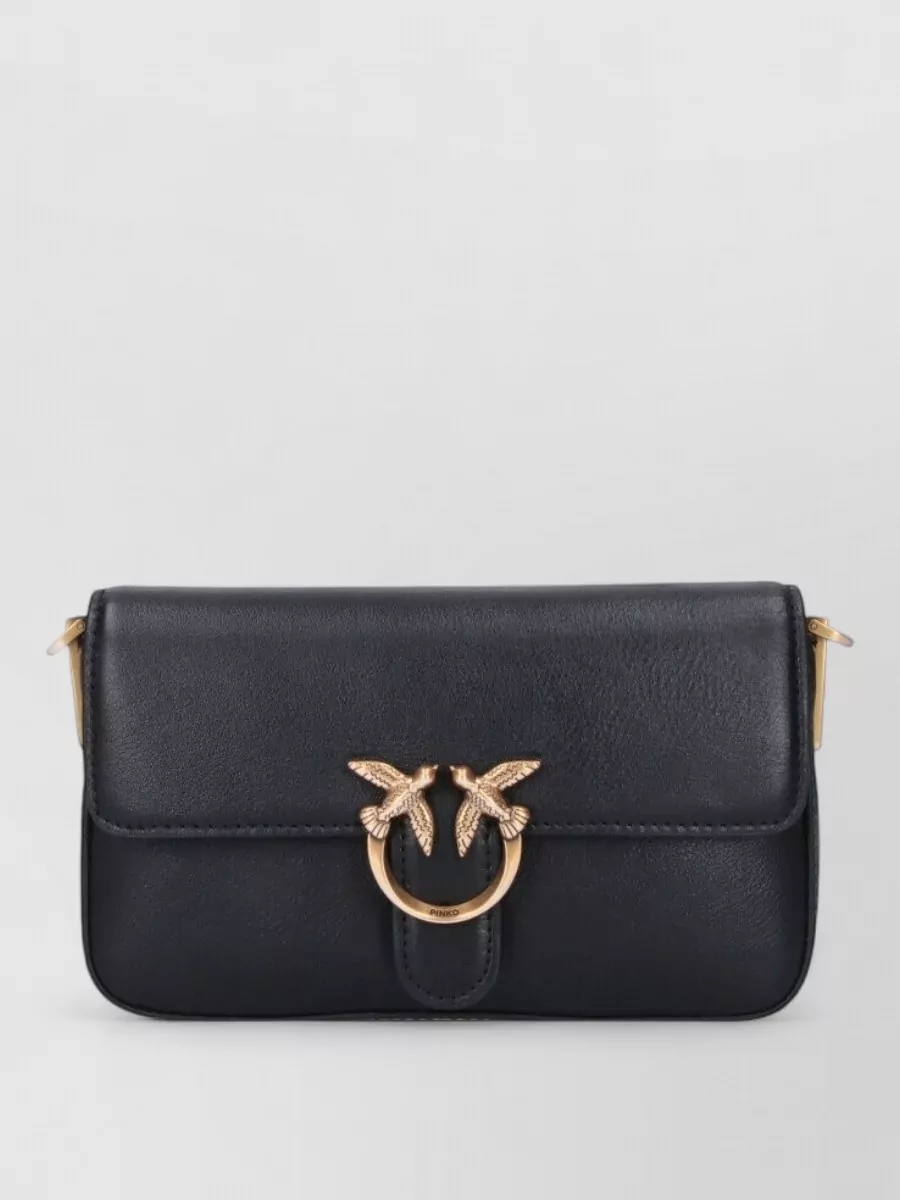 Pinko Love Bag Leather Clutch Bag
