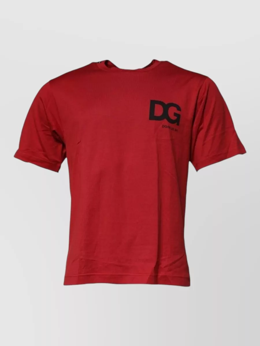 Dolce&Gabbana Cotton crew neck short-sleeve t-shirt