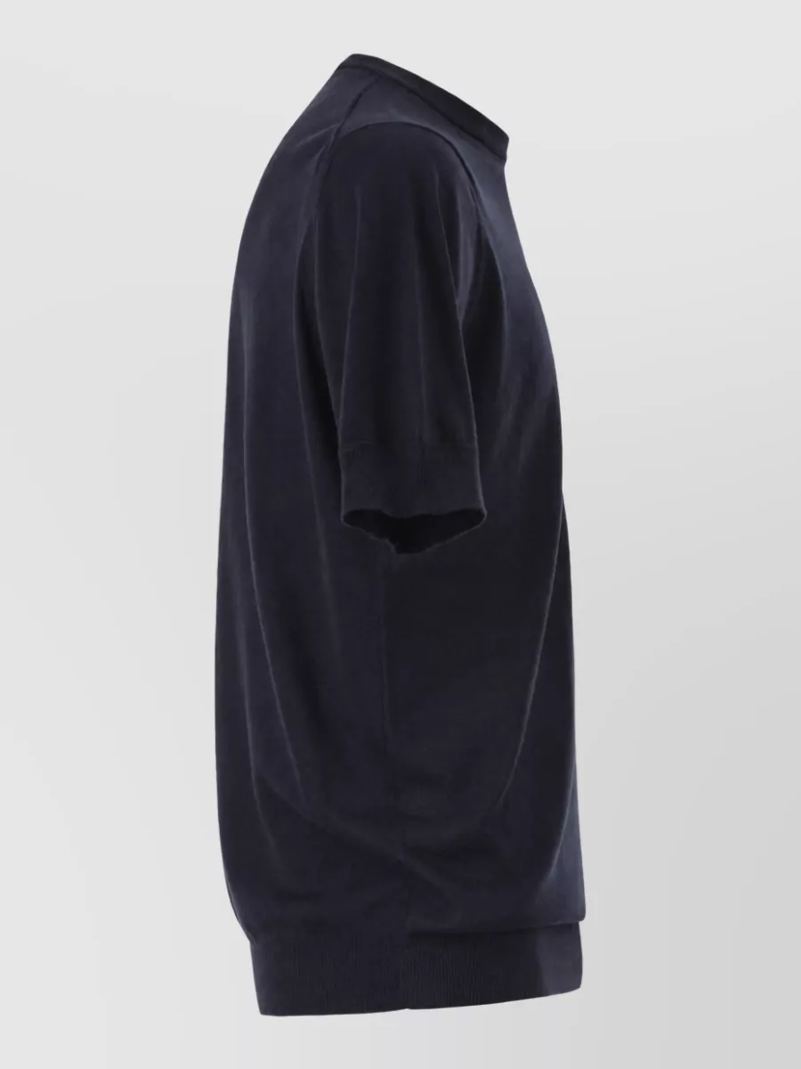 Pt Torino Ribbed Cotton Knit Jumper