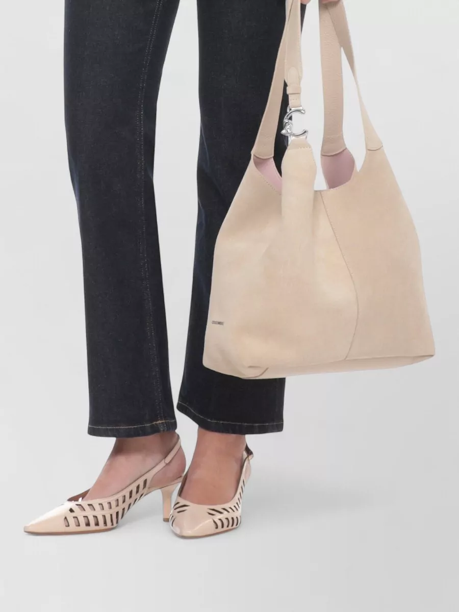 Coccinelle Leather Shoulder Tote Bag