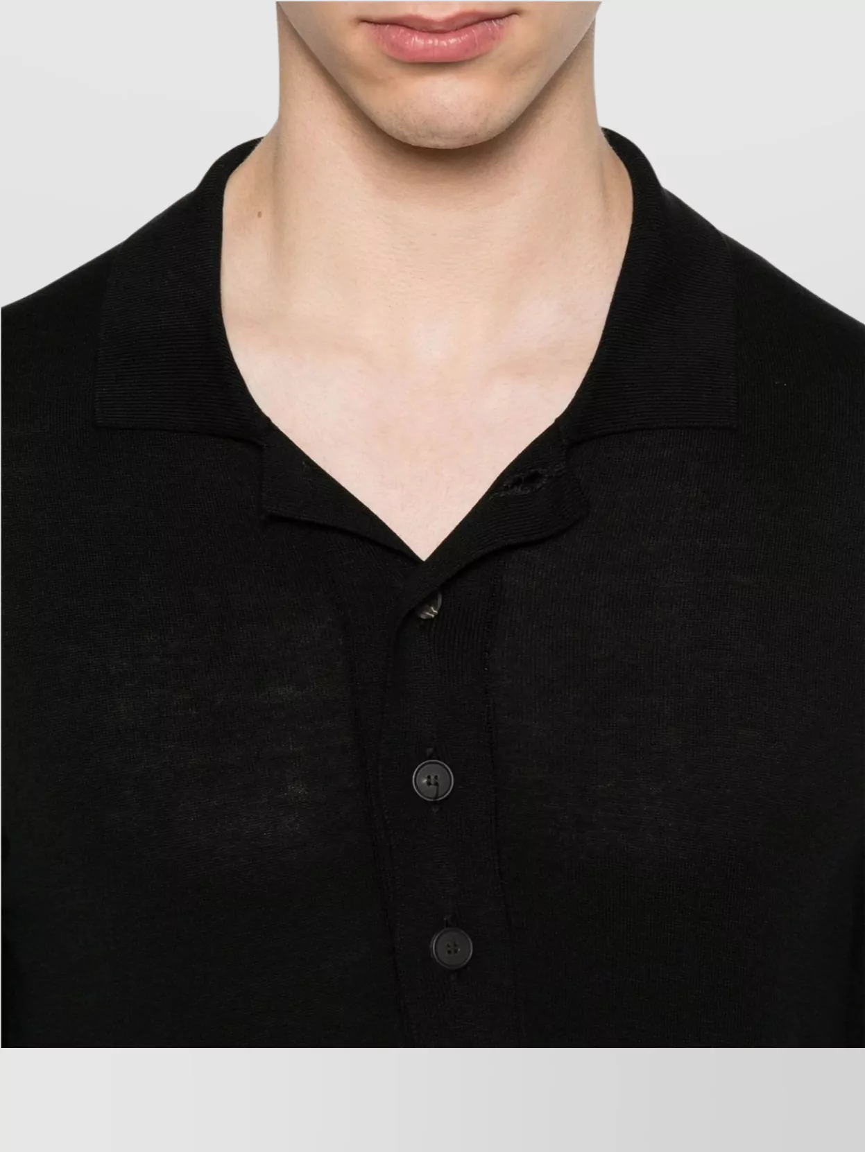 Tagliatore Silk Blend Short Sleeve Polo Shirt
