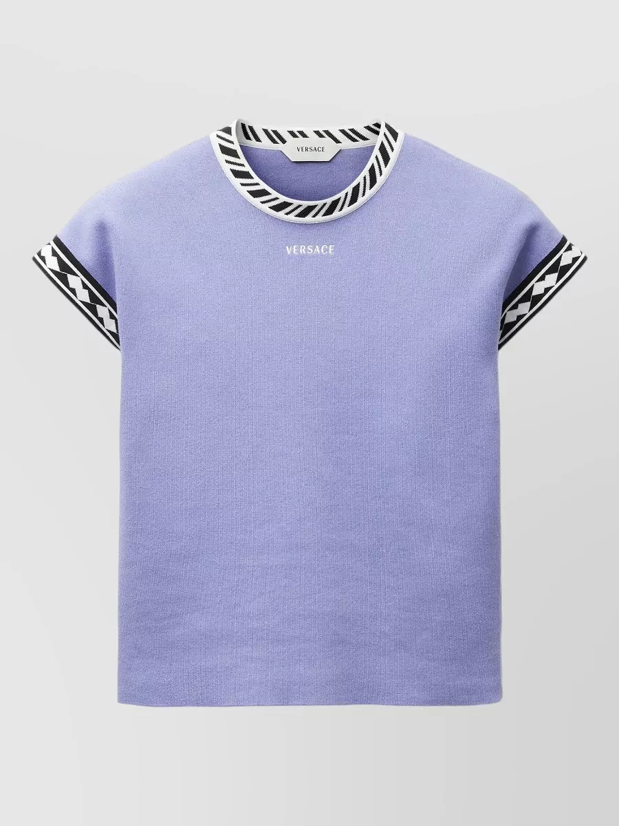Versace cotton short-sleeve mini dress