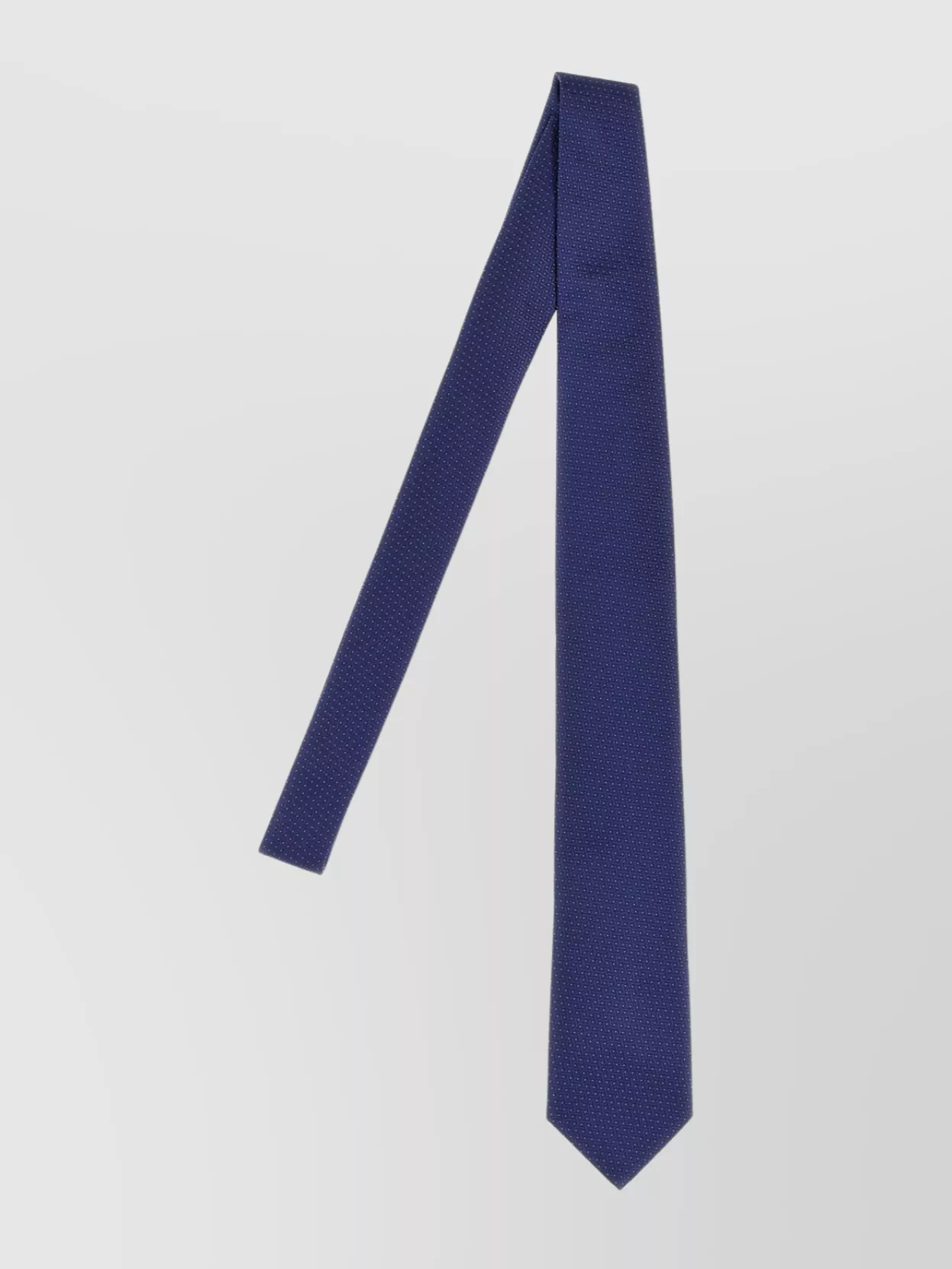 Barba Slim Textured Silk Tie With Standard Width