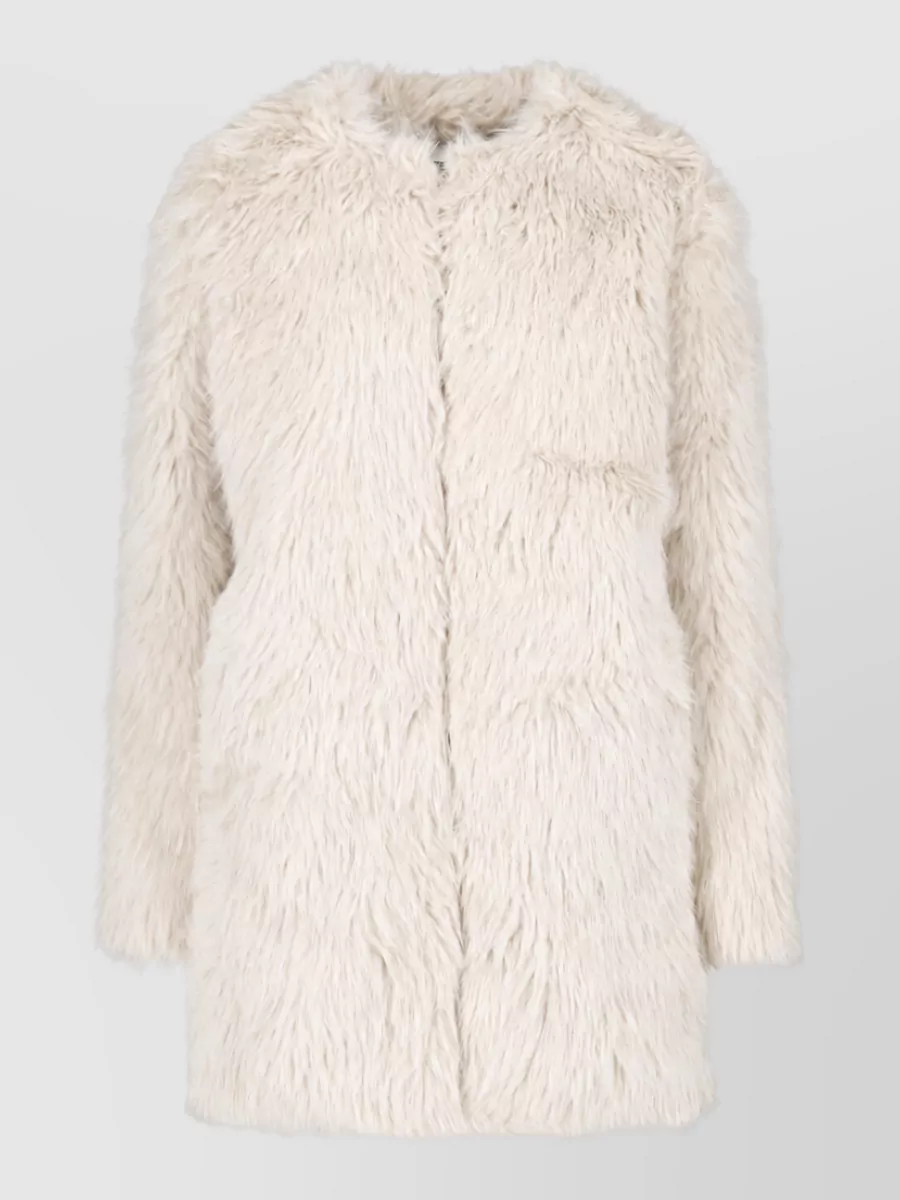 Calvin Klein faux fur coat