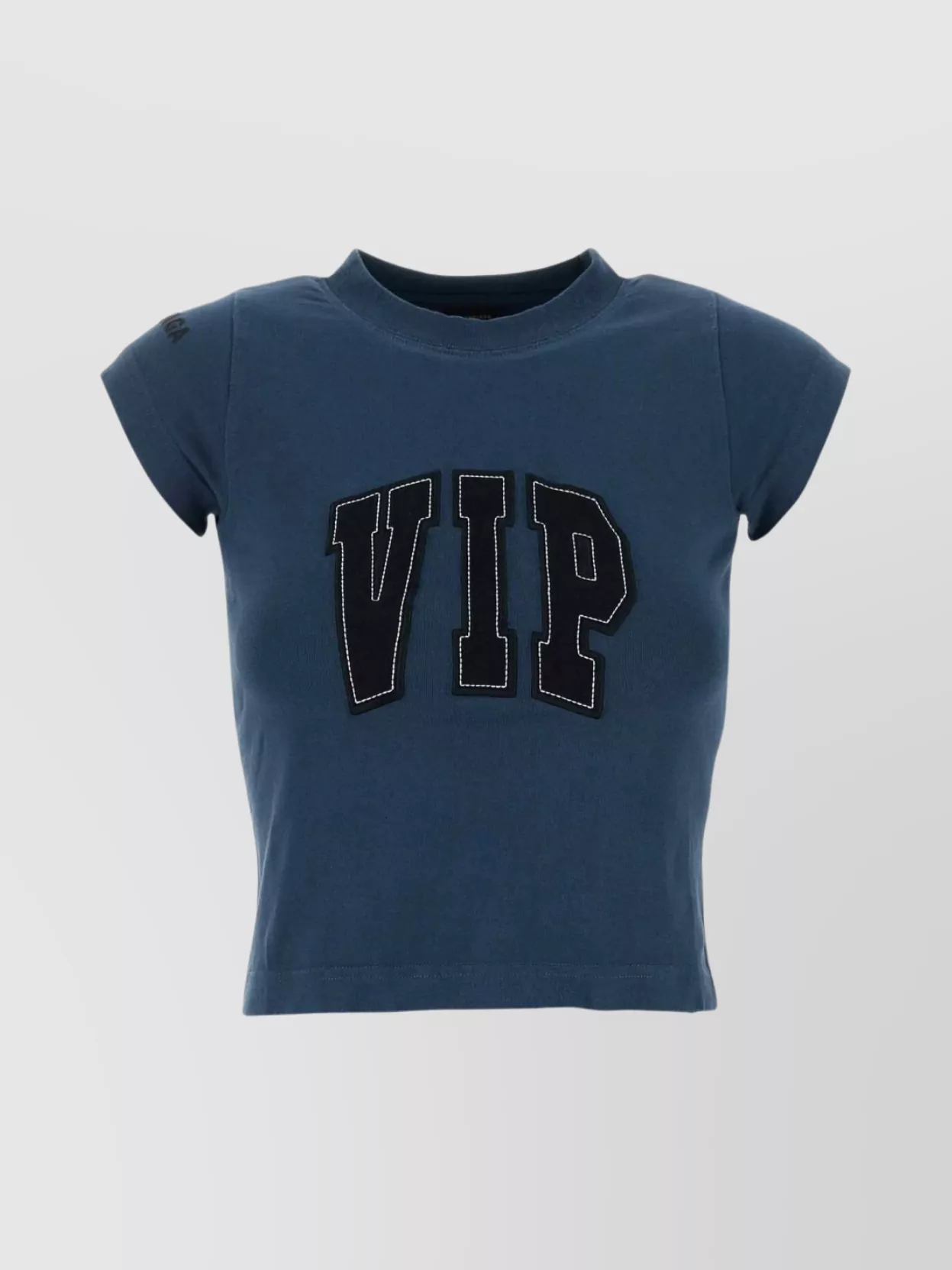 Balenciaga Stretch Cotton T-shirt Cap Sleeves