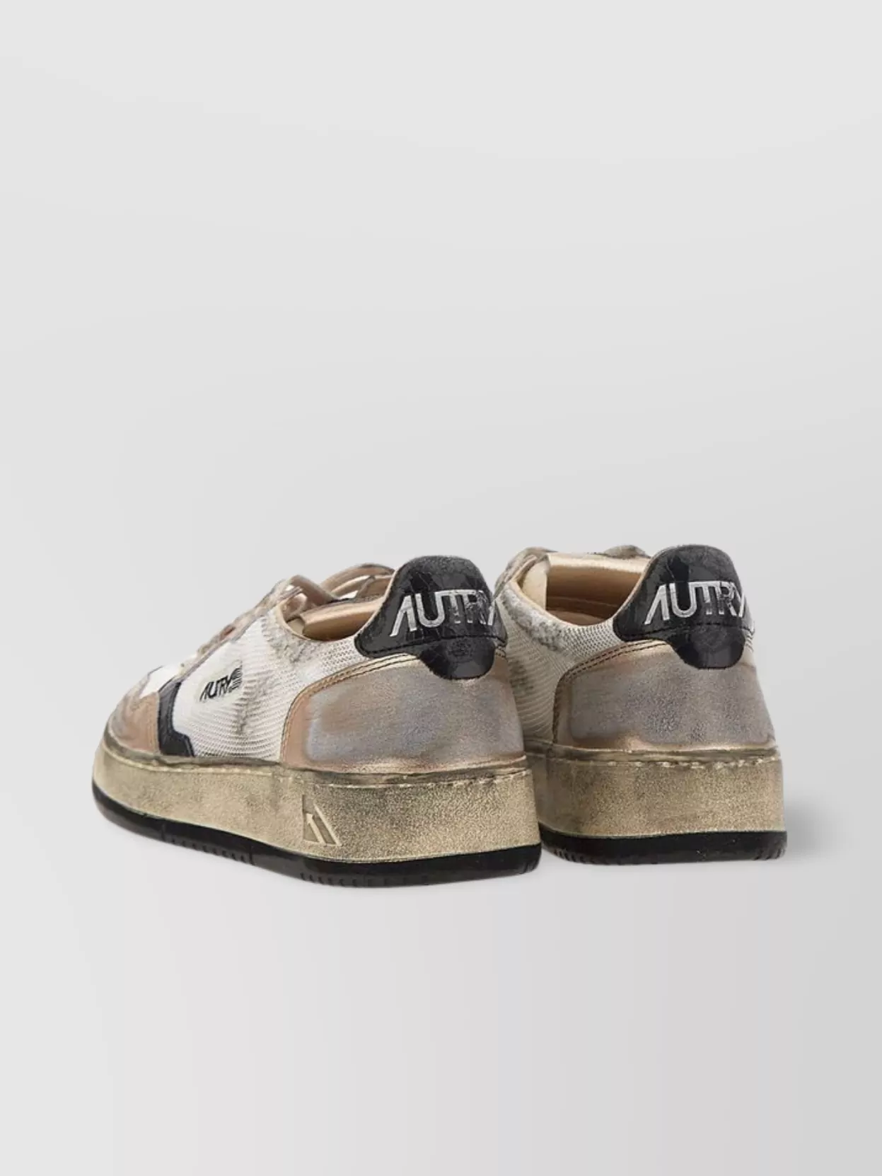 Autry Handcrafted Low-top Sneakers Ankle Padded In Yellow