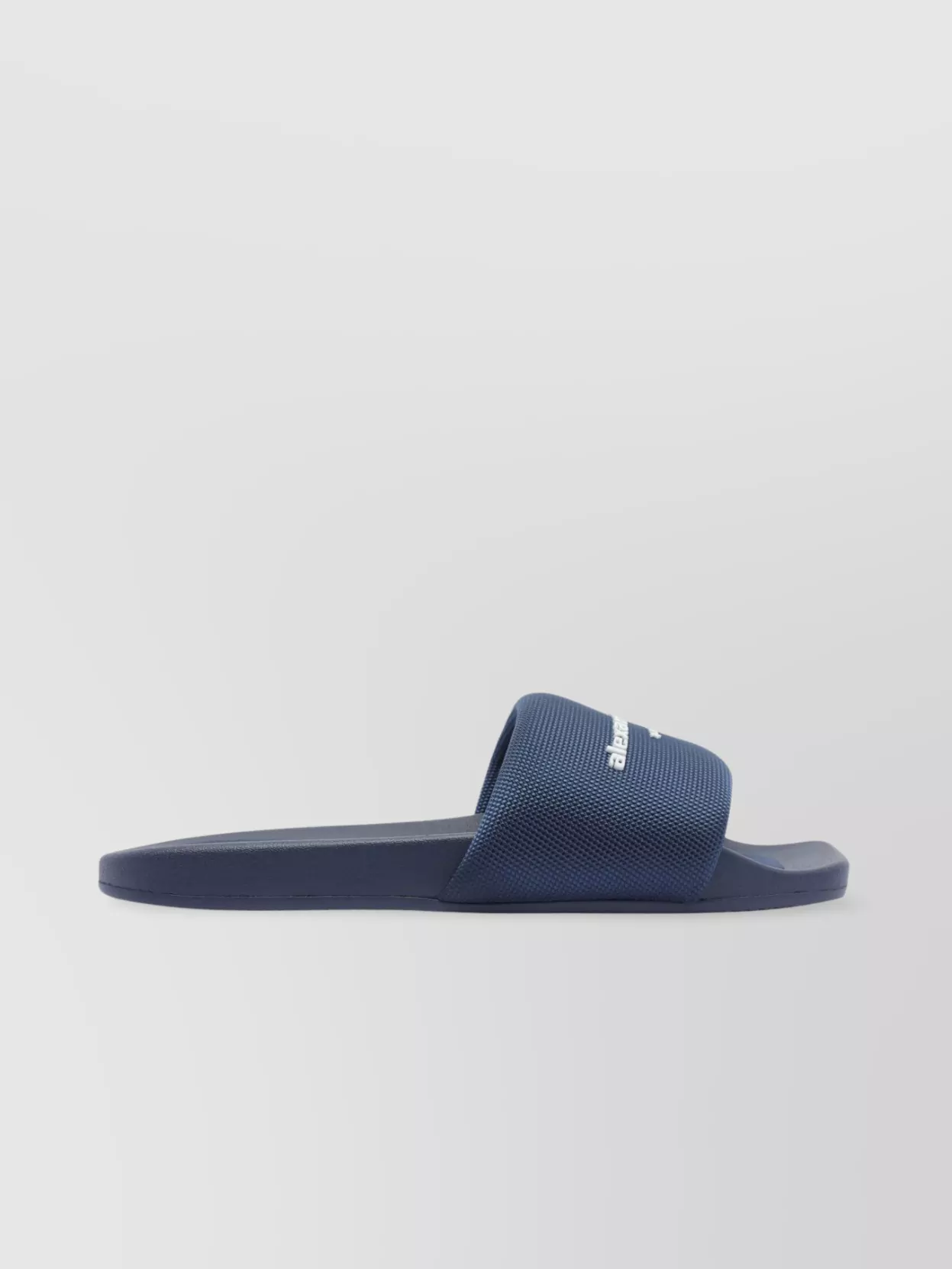 Alexander Wang Round Toe Slide Sandals With Flat Sole