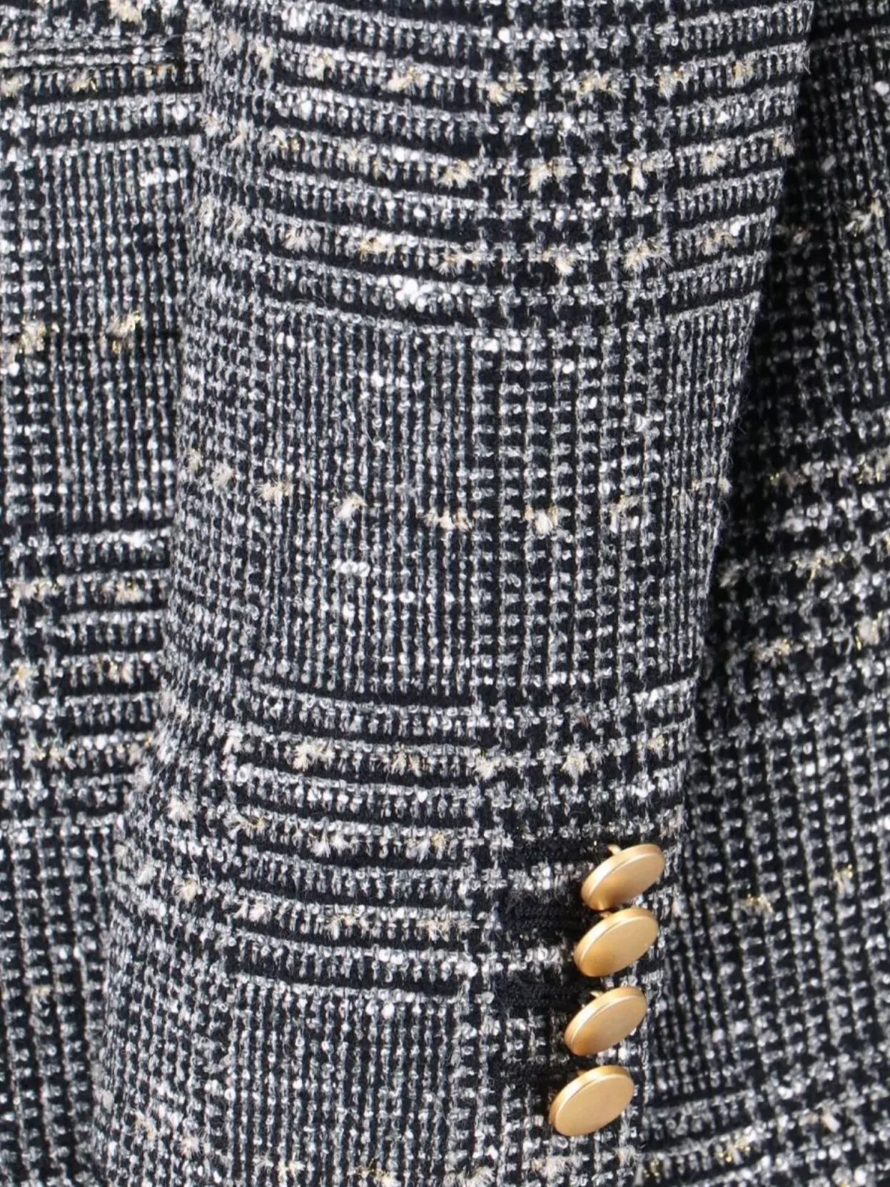 Tagliatore Tailored Double-breasted Jacket With Textured Plaid Pattern In Gray