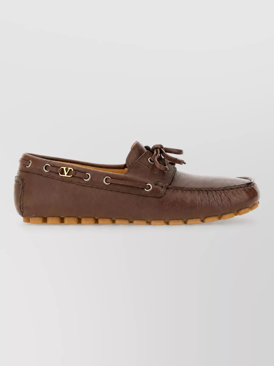 Valentino Garavani Leather Moccasins