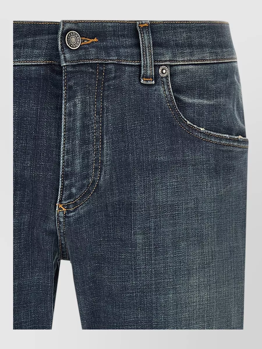 Dolce&Gabbana denim low-rise straight-leg jeans